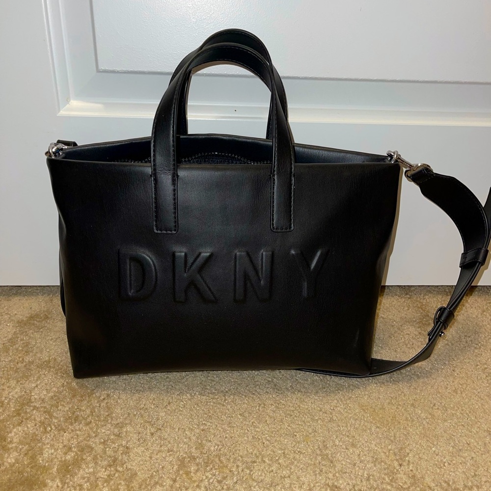 Black DKNY medium hand bag / shoulder bag - Picture 1 of 4